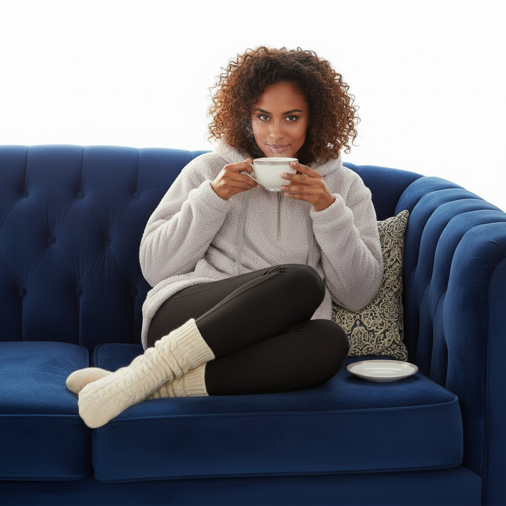 Full Size Half Zip Drawstring Fleece Hoodie Plus Size