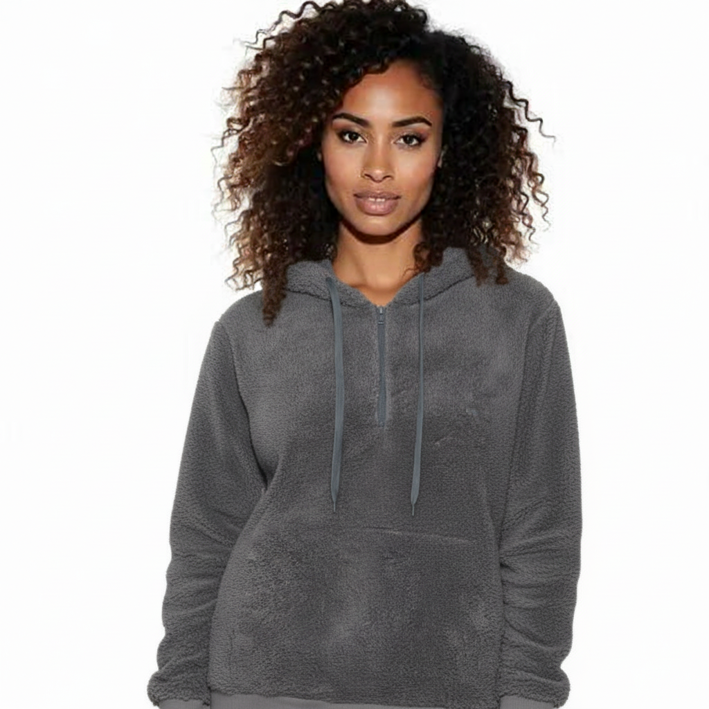 funnel neck hoodie plus size